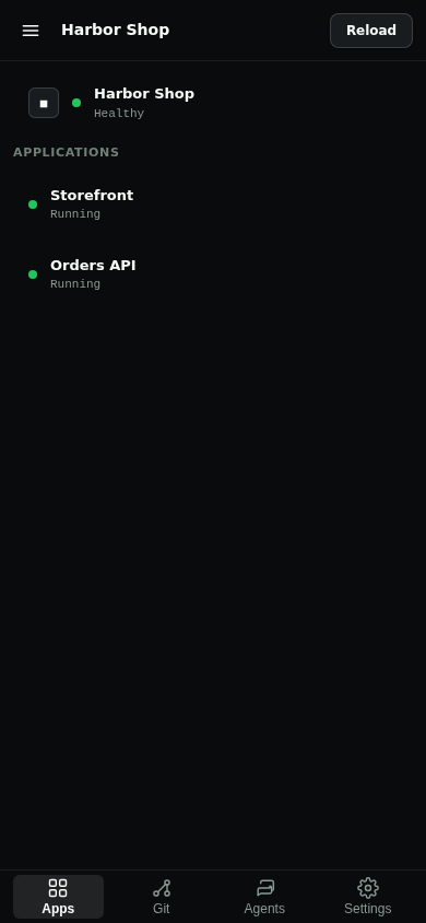 Mobile apps showing Storefront and Orders API